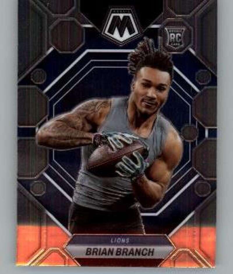 2023 Panini Mosaic #287 Brian Branch RC Rookie Detroit Lions NFL Football Trading Card