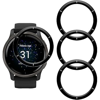 [Pack of 4] Screen Protector Compatible with Garmin Venu 2 3D Curved Edges Scratch-Resistant HD Ultra Shatterproof Flexible Screen Protector for Garmin Venu 2