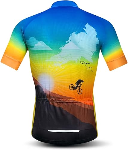 Miniatura 2 de Ciclismo Jersey Shorts Set Pro Equipo Bicicletas Ropa MTB Jerseys para Hombres