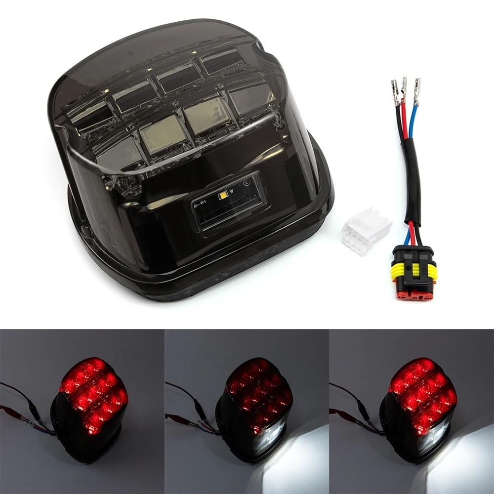feu arrière frein moto Feu arrière de frein à LED pour moto, pour Electra Glide pour Road pour Softail pour Sportster XL883 XL48 pour Dyna FLD pour Fat Boy