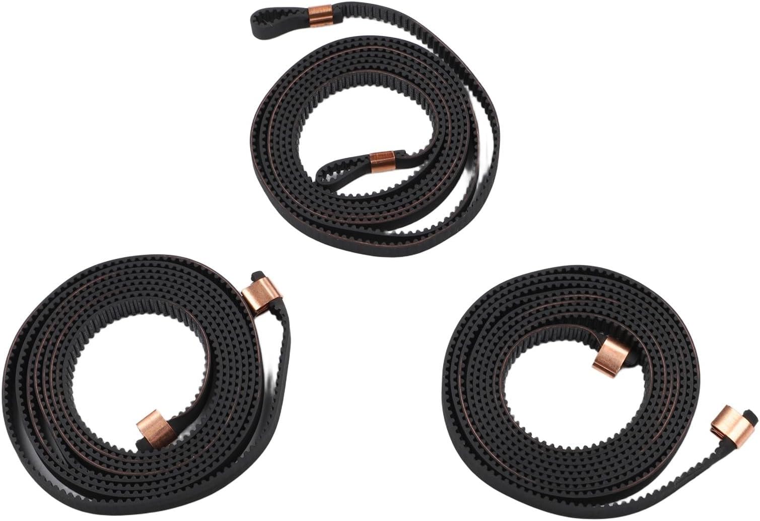 Replacement 2GT Belt For Kobra 2 Max 3D Printers - XY Transmission Kit With Secure Copper Buckles, Long Lasting & Low-Stretch Rubber, 3 Pcs For Professional-grade Results