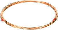 YuJingKey 1/8" OD x 5 Ft C12200 Copper Tubing - 99.9% Pure ASTM B280 ACR Pipe for HVAC, Refrigeration & DIY