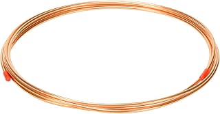 YuJingKey 1/8" OD x 5 Ft C12200 Copper Tubing - 99.9% Pure ASTM B280 ACR Pipe for HVAC, Refrigeration & DIY