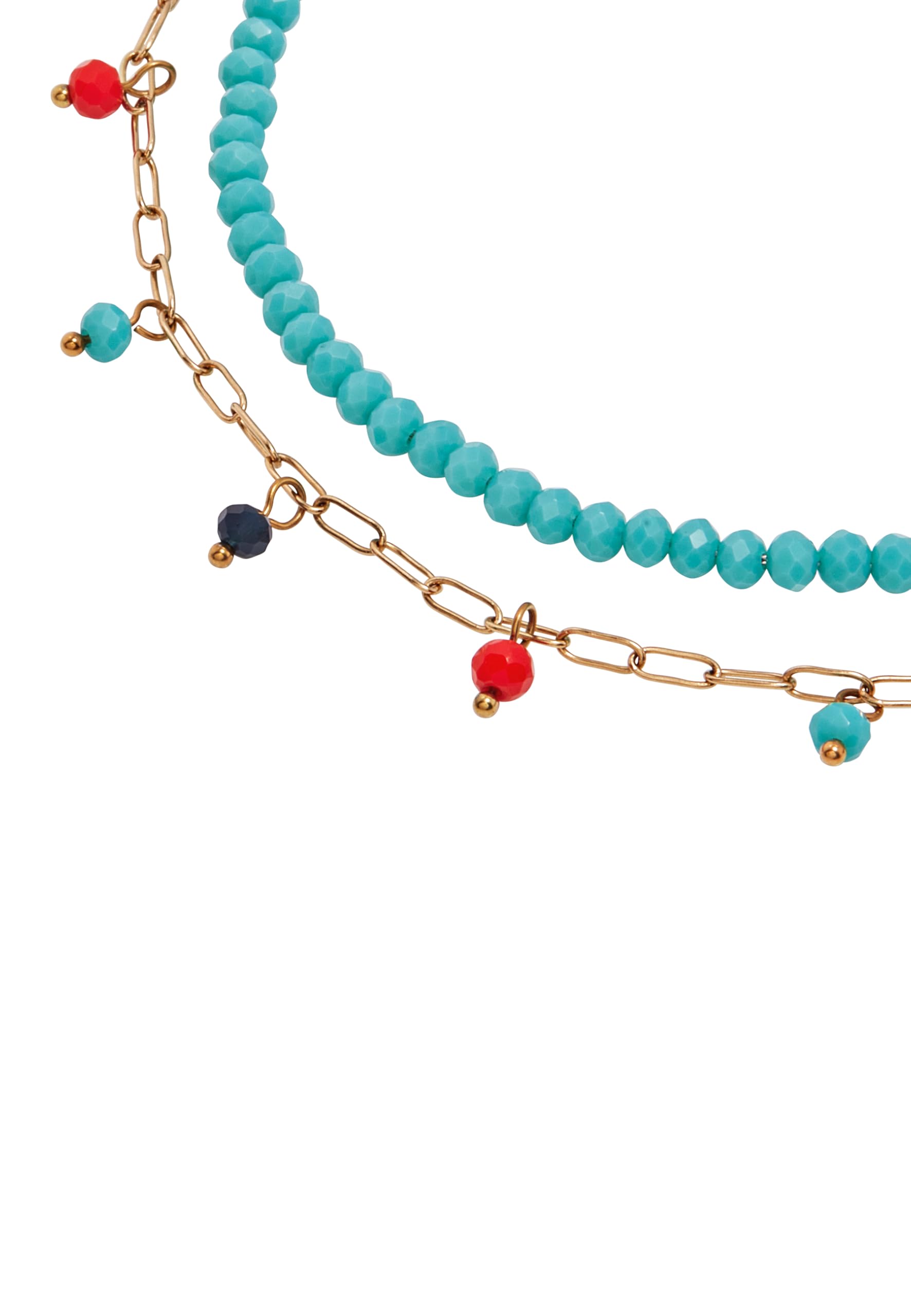 Breil, Collezione Magnetica System, Elemento Donna Medium Sky, Catena con Sfere in Acciaio e Cristalli, Compatibile con Tutti gli Elementi Magnetica System, Chiusura Magnetica