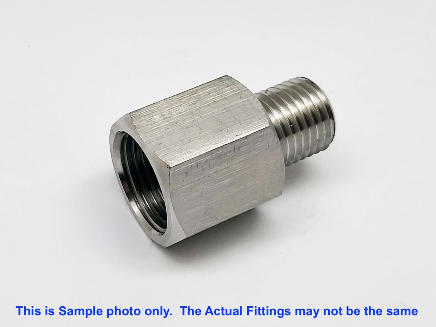 Autobahn88 Stainless Steel Hose End Adapter, Fuel, Oil, Air Line Conversion Fitting for Automotive, Hydraulic, Pneumatic, Plumbing (1/8" NPT Female to M10x1.25 Male)