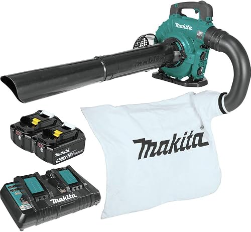 Makita XBU04PTV 36V (18V X2) LXT® Brushless Blower Kit with Vacuum Attachment Kit (5.0Ah)