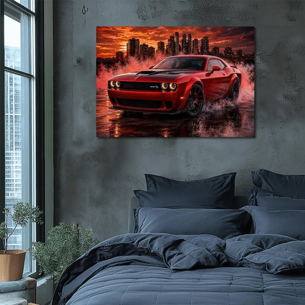 Amazon.com: Wall Art Car Vehicle Bedroom Posters Large Dodge
