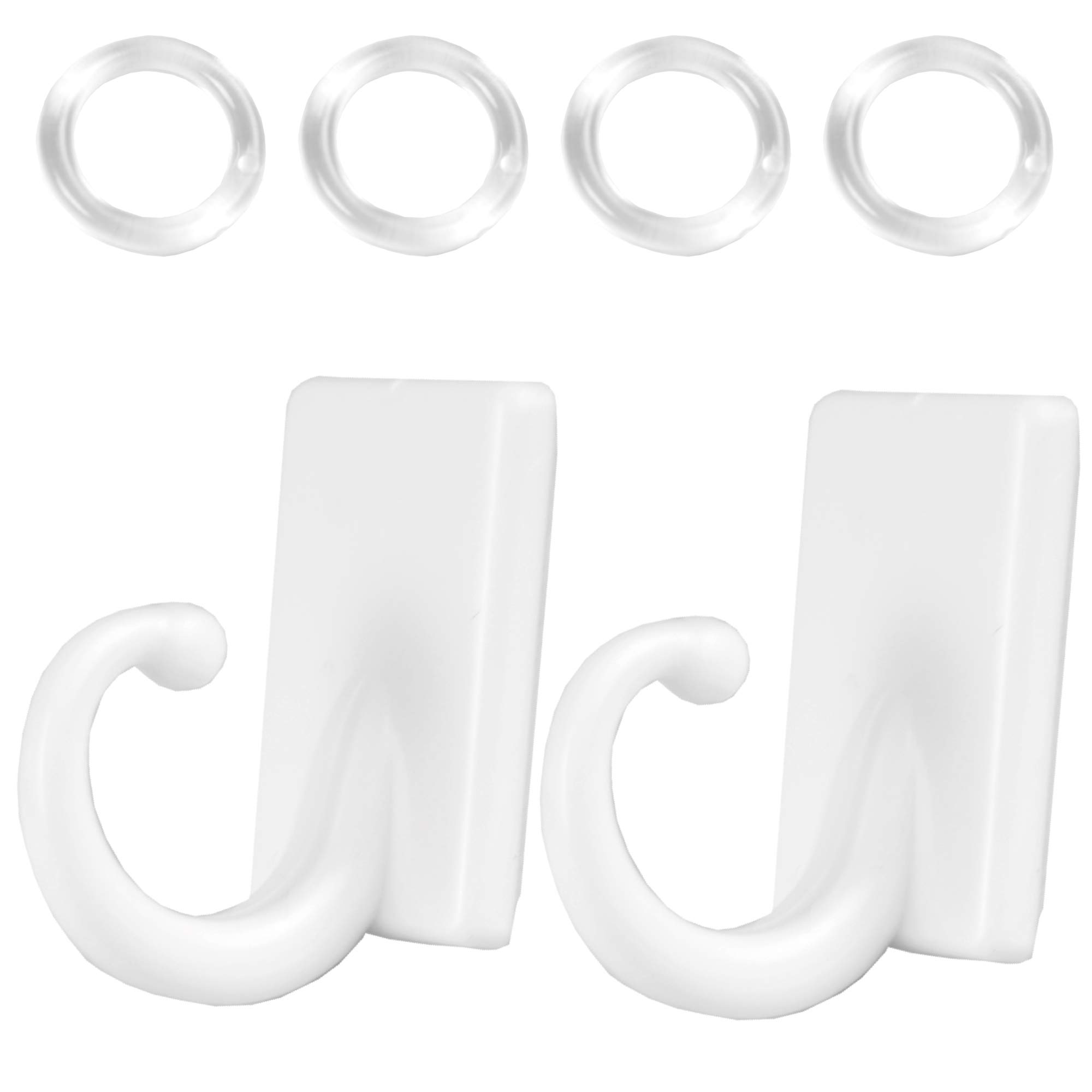 rewagi Ganci a clip per tende ad occhiello 5 mm - Bianco