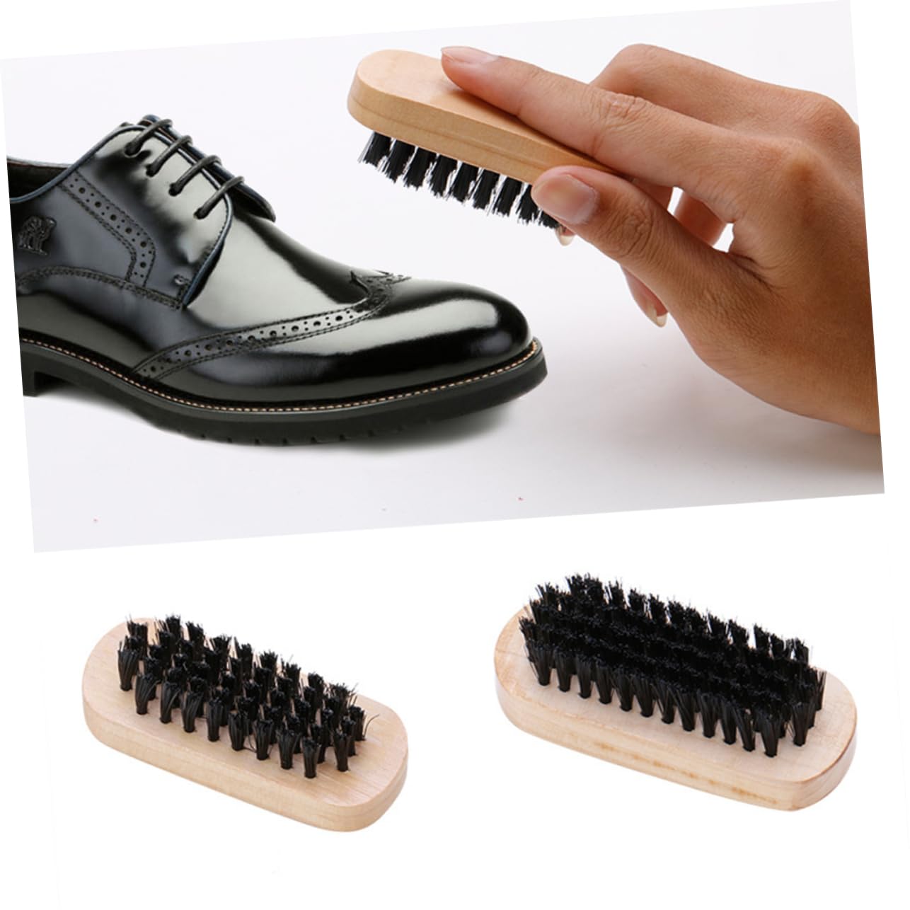 Homoyoyo 9piezas Betún para Zapatos De Cepillos Portátiles Cepillo para Limpiar y Lustrar Zapatos Herramienta para Uso Casa