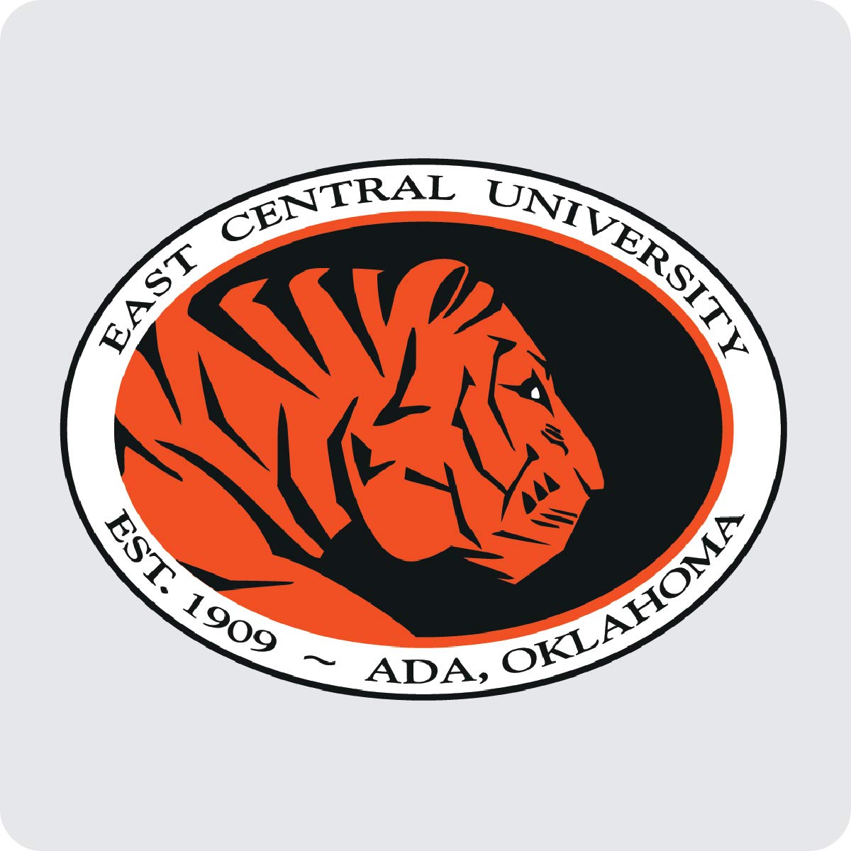 East Central University Tigers Acrylic Coaster 4-Pack Officially Licensed Collegiate Product