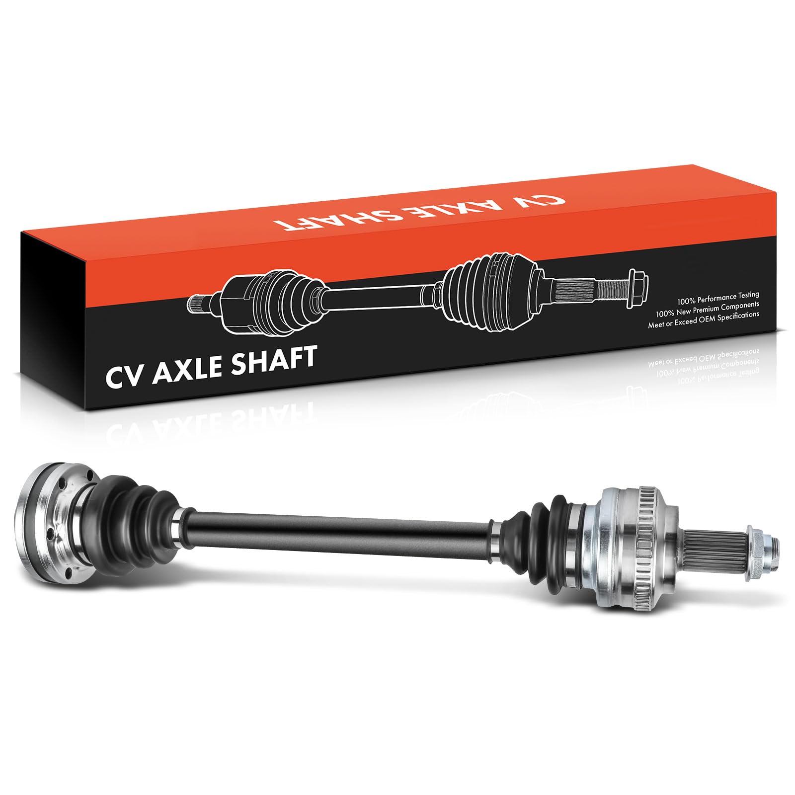 Frankberg Eje motriz Eje de transmisión Caja de cambios manual Eje trasero Izquierda con ABS-Ring Compatible con Serie 3 Cabriolet E46 M3 Z4 Cupé E86 M Replace# 33202229727