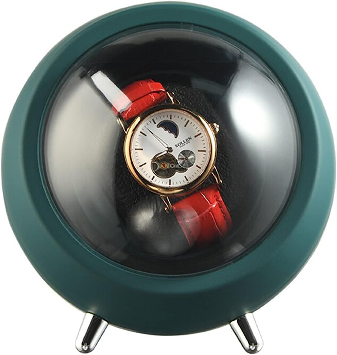 Meetzone Rotating Automatic Watch Winder Storage Box Watch Display Case