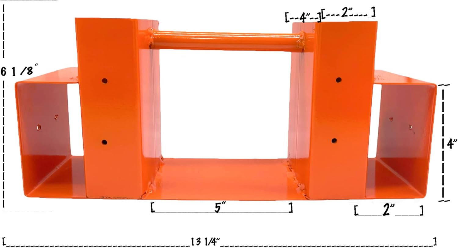 Firewood Rack Outdoor Heavy Duty Holder 2 Pcs Adjustable Length Brackets for Outdoor Holder with Screws, Rust-free Log (Orange)