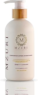 MZURI Body Lotion & Moisturizer – Shea Butter + Lavender | Lightweight, Fast-Absorbing Hydrating Body Lotion for Dry, Sensitive Skin | Paraben-Free Daily Body Care for Women & Men | 16 fl oz