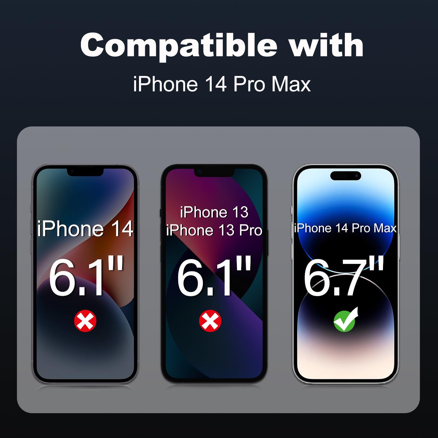 Tentoki Privacy Pellicola per iPhone 14 Pro Max (6,7''), [2 Pezzi] Vetro Temperato - Vetrino installazione semplicissima,piena copertura,Anti-Spia,Anti Graffio,Durezza 9H