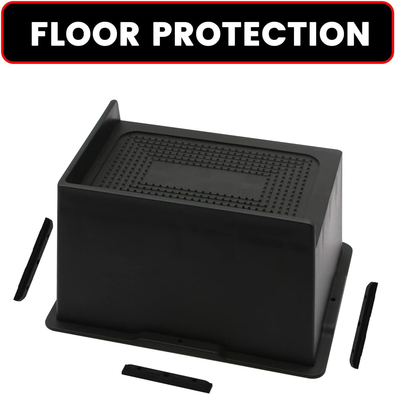 Bed Risers 6 Inch Heavy Duty, Oversized Furnitures Risers 6 inch Support 6000 lbs, Bed Table Rising Blocks, Fits for Couch, Sofa, Chair, Furniture Lifts 6 Pack（Black 6'' 6 Pack）