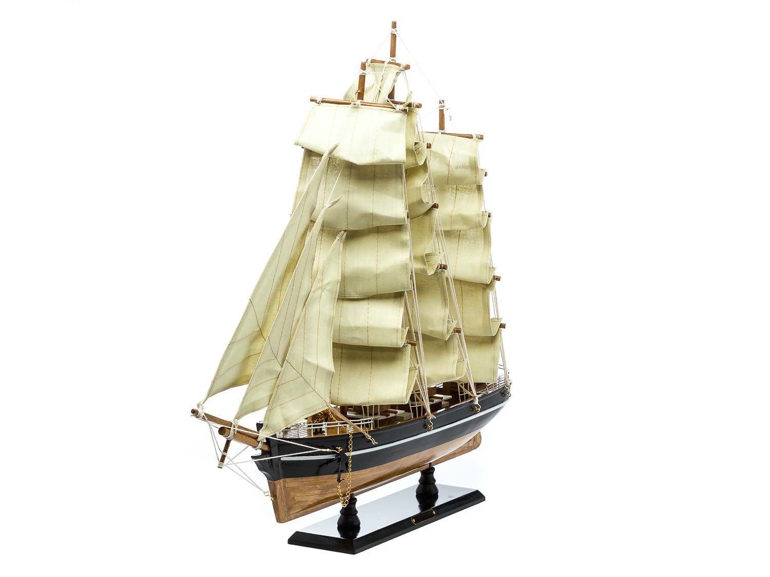 aubaho Modellschiff Cutty Sark Wollklipper Holz Schiff Segelschiff 54cm kein Bausatz