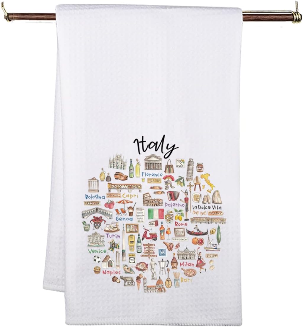 MNIGIU Italy Travel Gift Italy Kitchen Towel Italy Kitchen