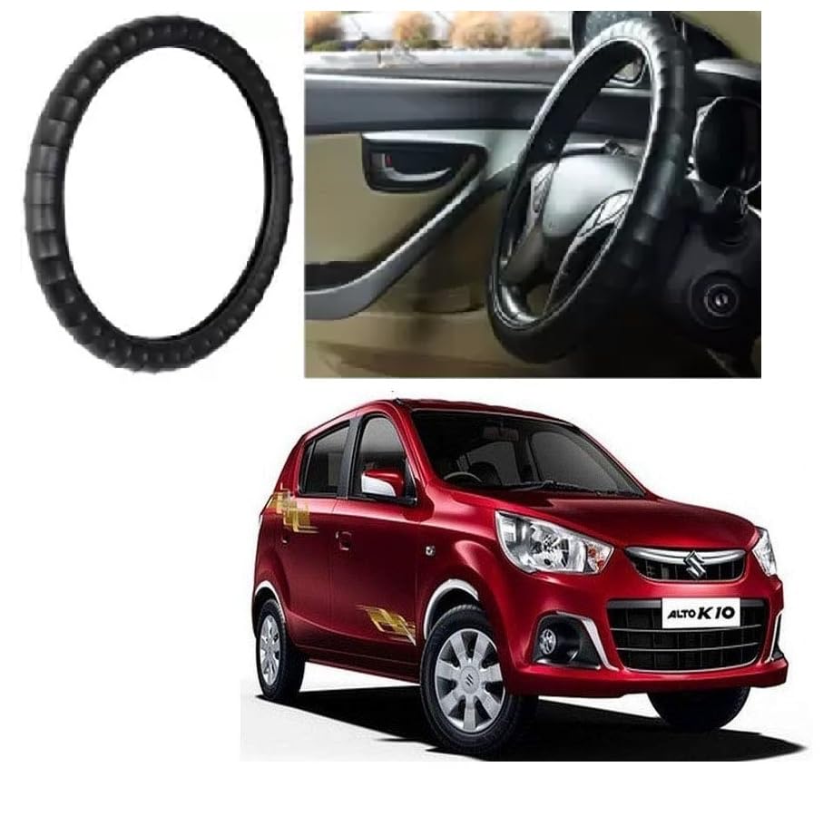 gs grow n shine Anti Skid Hand Stitched Car Steering Wheel Cover for Maruti Alto K-10 New-picture-20
