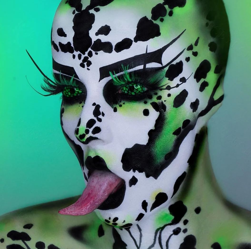 Soczewka kontaktowa twardowkowa - Lizard - 1 para 2 soczewek - Do uzytku przez 1 rok - Bez mocy - COSPLAY - HALLOWEEN