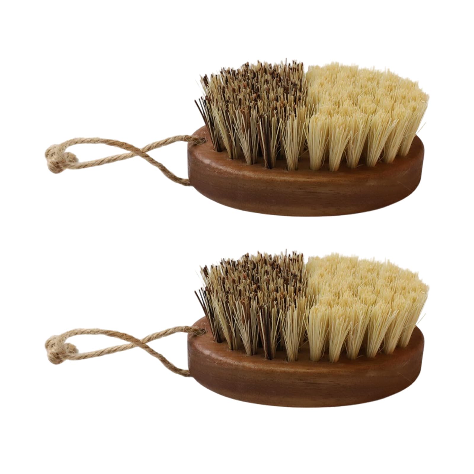 Oval Fruit Scrubber Effective Vegetable and Fruit Cleaning Brush with Sisal Bristles Kitchen Scrubber Carrot Potato Cleaning Tool