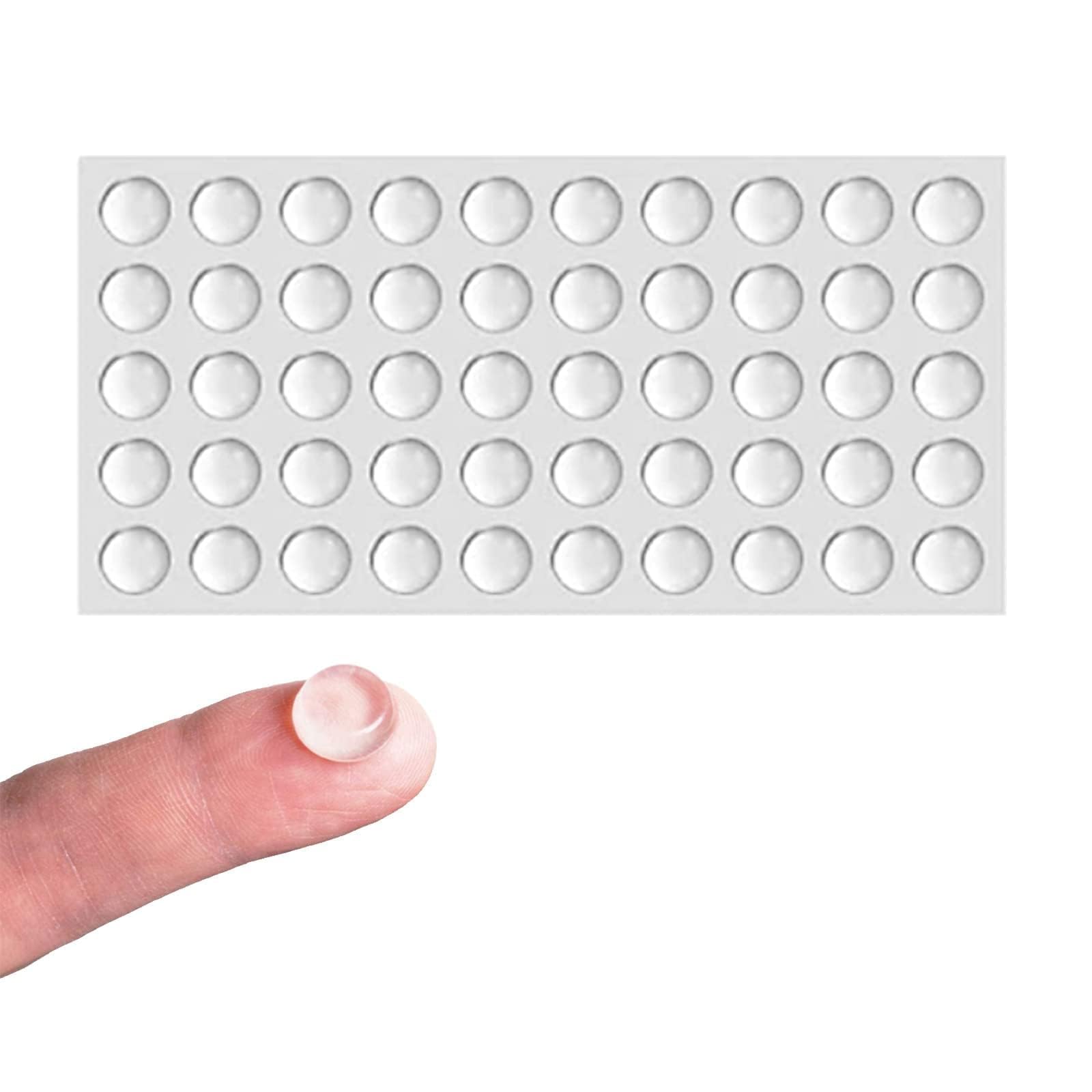 50 Pcs Transparent Rubber Feet for Chopping Board, Flat Topped Bumper Pads Stops Rubber Feet for Chopping Boards, Electronics, Glass, Crafts