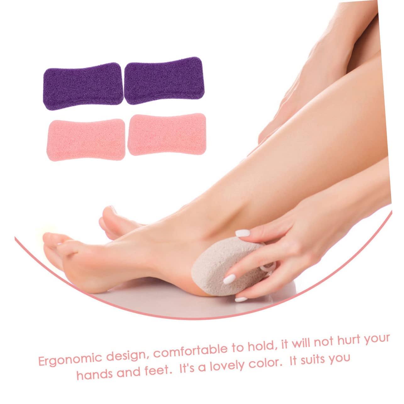 Beavorty 4Pcs Foot Dead Skin Remover Foot Files for Easy Care Reusable Foot Scrubber Tool for Home and Salon Use Foot Care