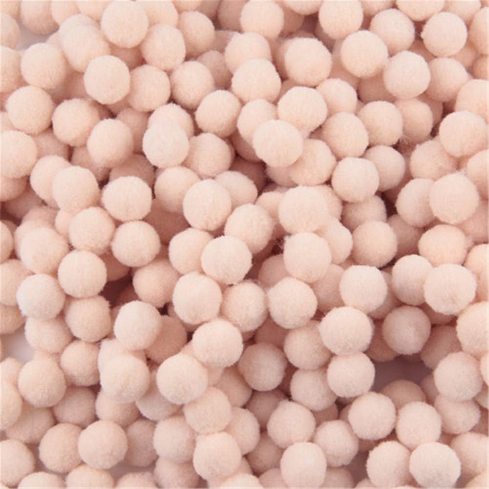 500 Pack Fluffy Pom Poms for Craft,High Density Pompoms Balls for DIY Crafts Jewelry Making Hair Accessories Clothing Hat Embellishment 20mm,Misty Rose