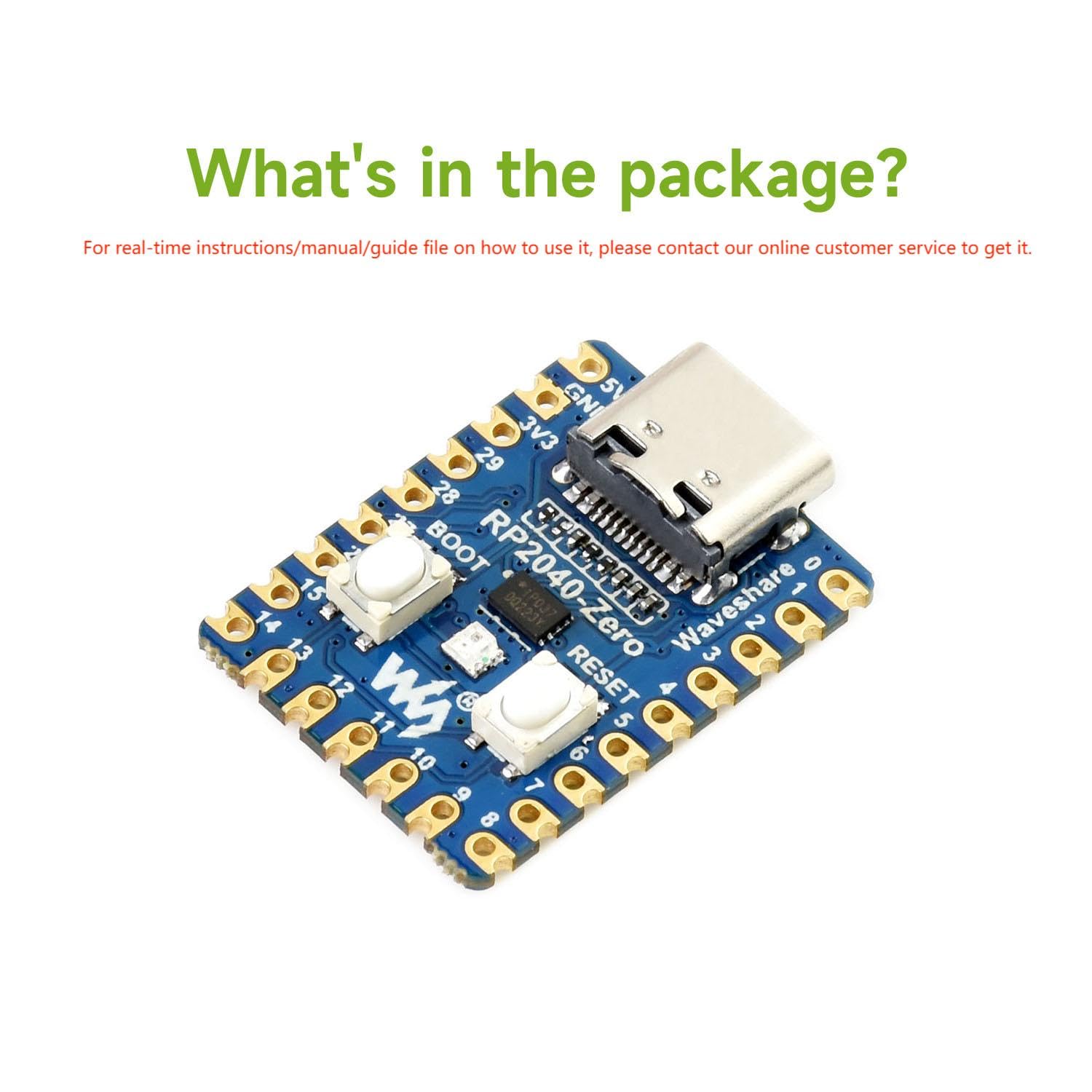 LUCKFOX RP2040-Zero Mini Development Board, Compact Microcontroller Development Board, Support C/C++/Python Development…