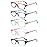 VIDEBLA 5 Pack Computer Reading Glasses Men and Women Anti Eyestrain Blue Light Blocking Glasses for Reading (5 Mix-5, 2.0, multiplier_x)