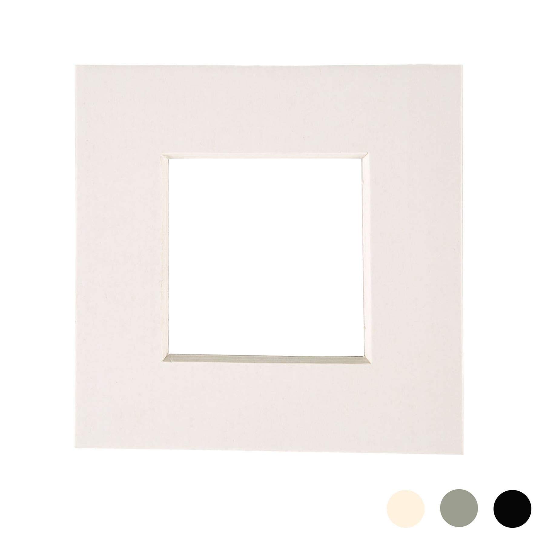 Nicola Spring Ivory 2" X 2" Picture Mount For 4" X 4" Frame