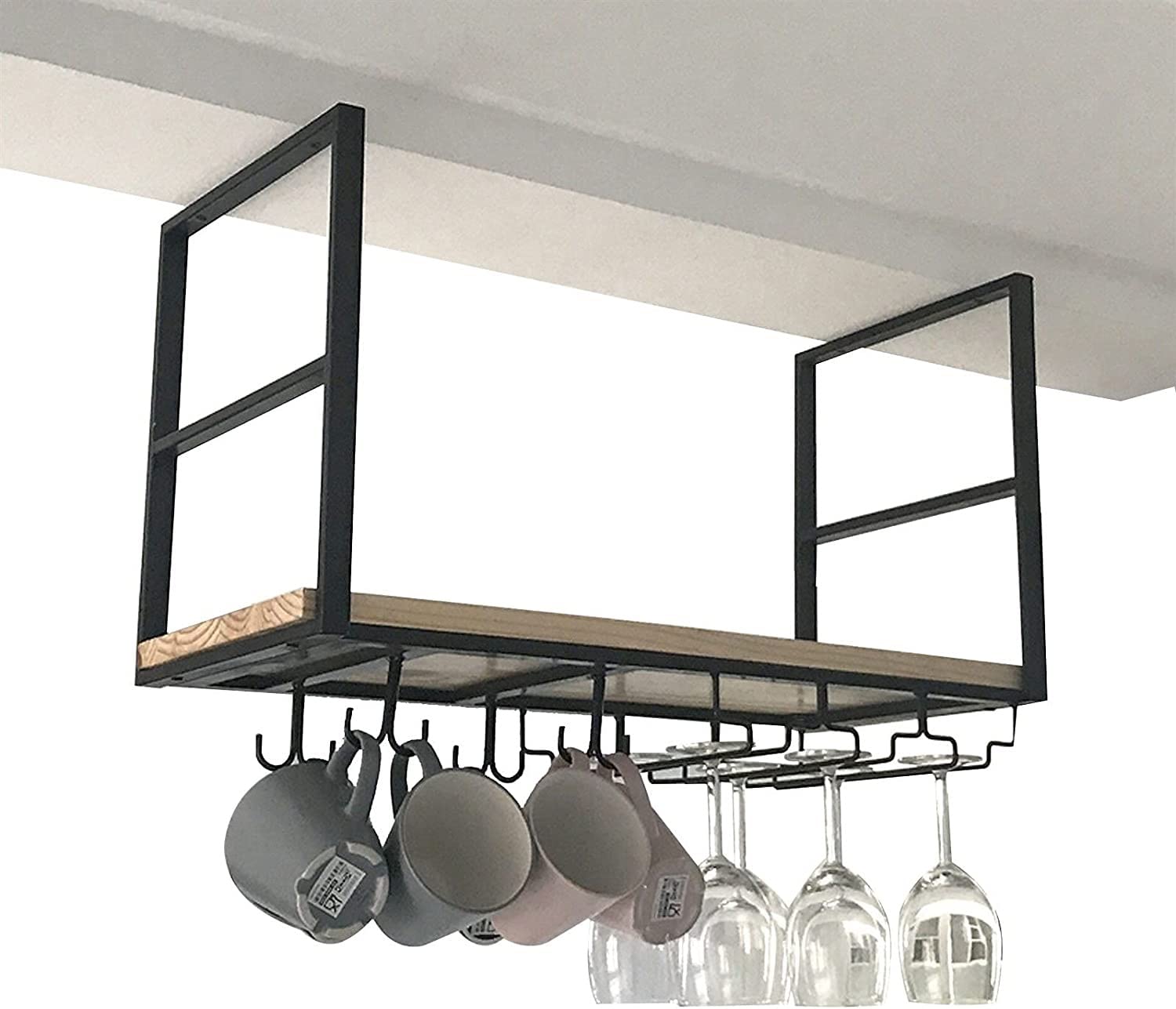 Étagère décorative de plafond idée cadeau pendaison de crémaillère casier à vin