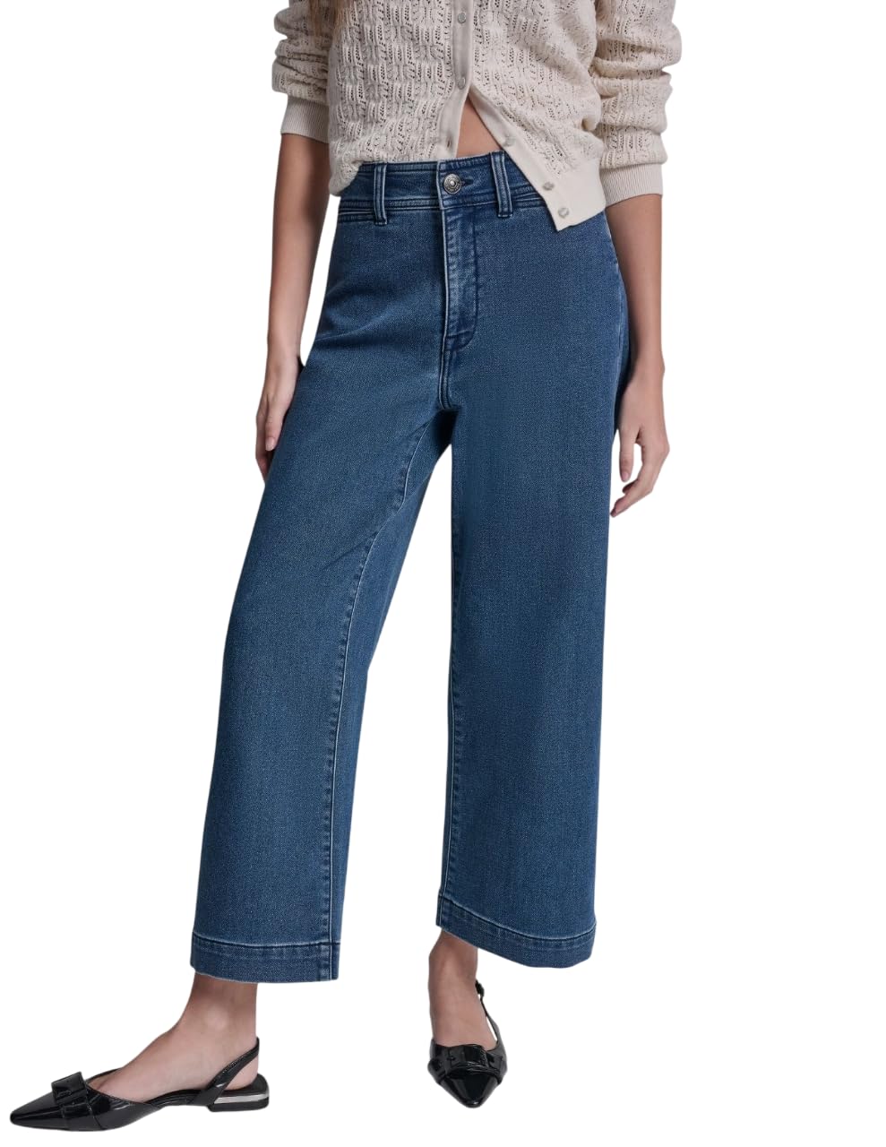 

                                                    DKNY Women's High Rise Ankle Pant, Carroll Wash, S