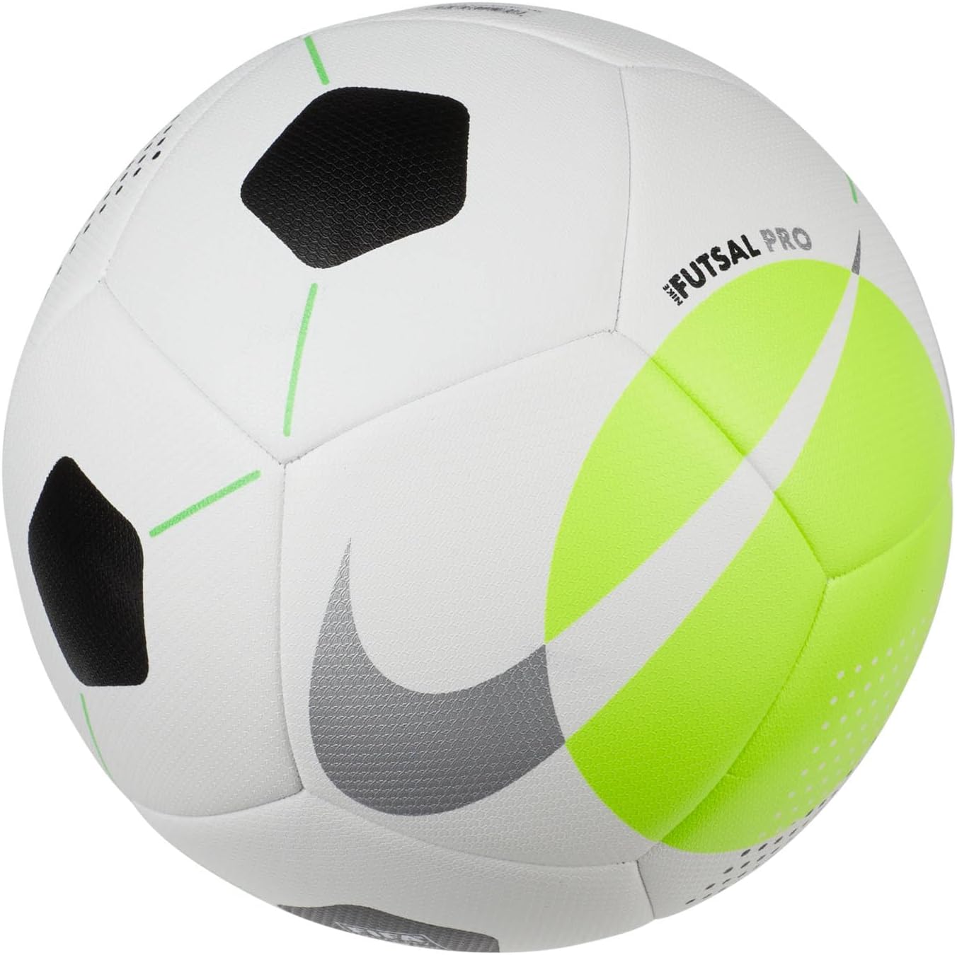 DH1992-100 Futsal Pro Recreational soccer ball Unisex Adult WHITE/VOLT/SILVER Size 0