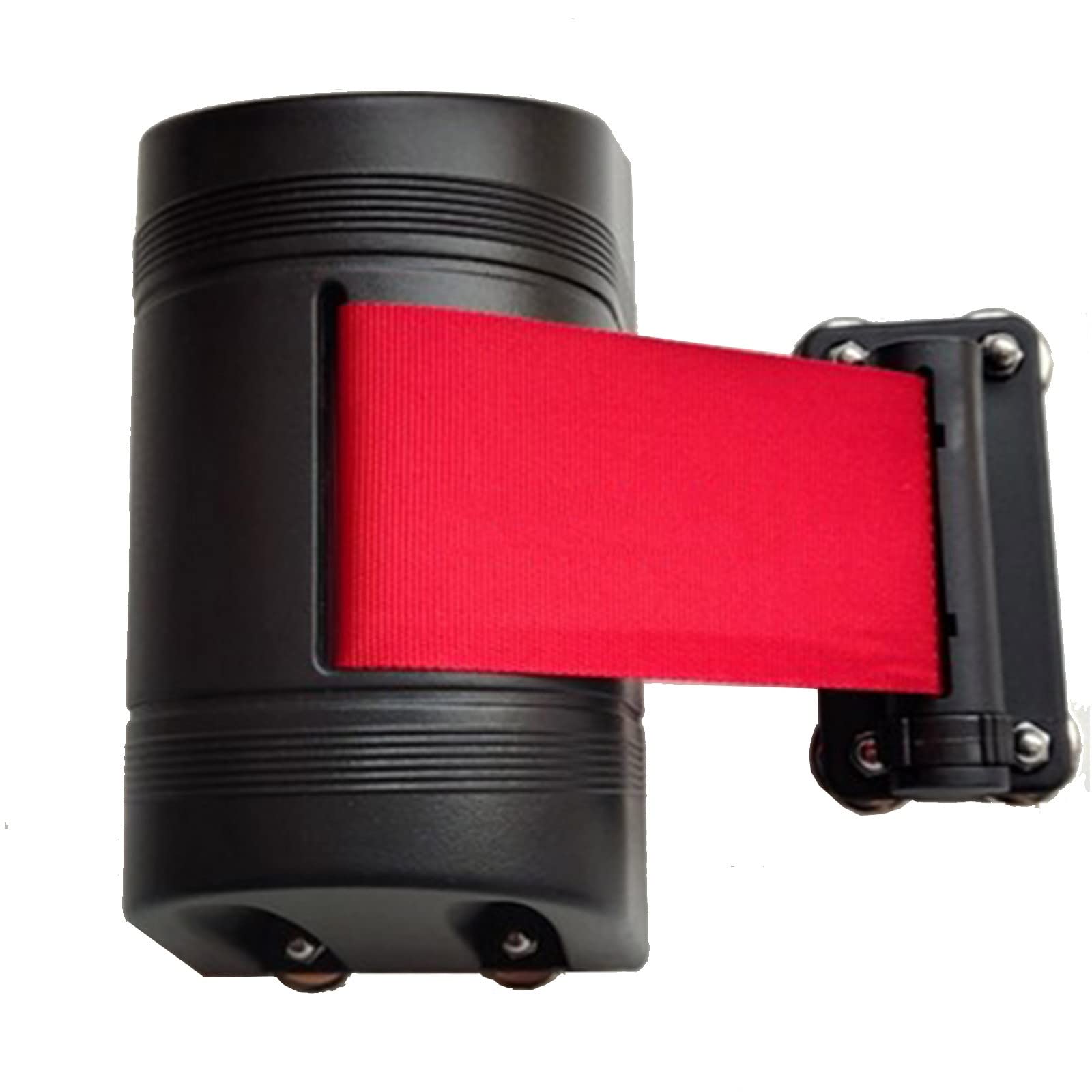 SENJINGHUA Magnetic Wall Mount Retractable Belt Barrier, 2/3/5/10M Wall Mounted Belt Barrier with ABS Case, Automatic Locking Function Retractable Belt Barrier for Crowd Control(Color: 10m/32.8ft)