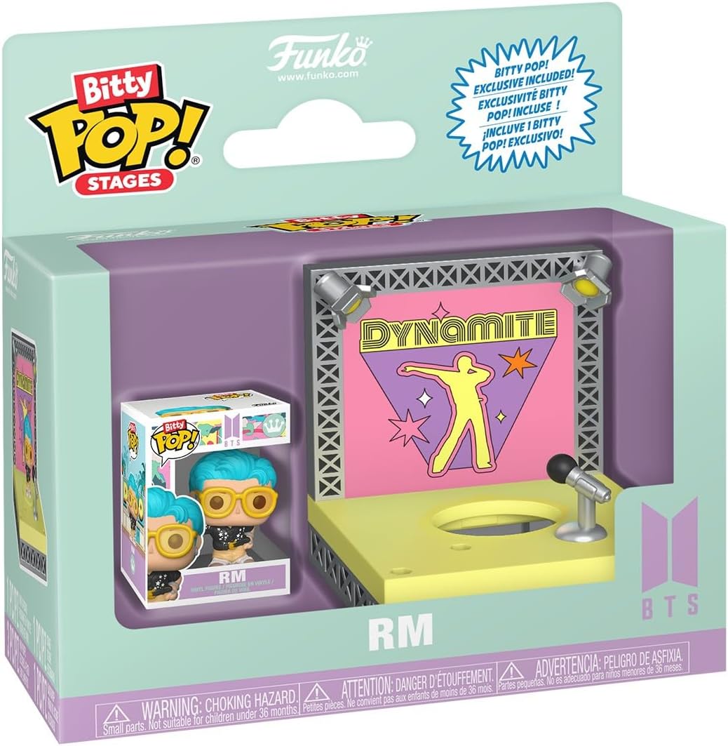 Funko Pop! Bitty Stages: BTS - Dynamite - RM - Collectable Vinyl Figure - Gift Idea - Official Merchandise - Toys for Kids & Adults - Kpop Fans