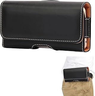 East Leaf スマホ ベルト ケース スマホベルトホルダー 2段階固定 マグネット式 落下防止 横型 長さ16cmまでのスマホ対応