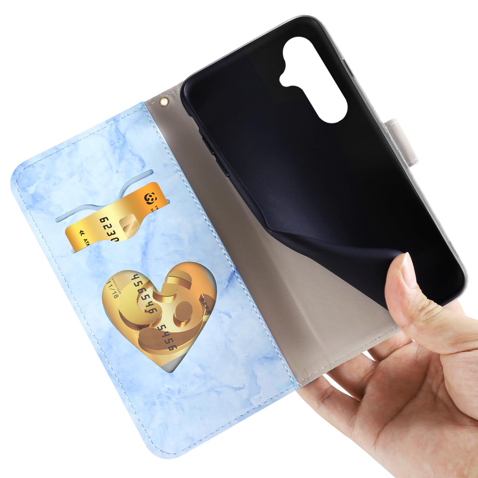CASAFUNY Cover Portafoglio IPhone 15 Pro: Custodia Magnetica In Pelle PU Verde Con Slot Carte E Supporto - 2