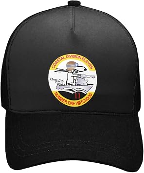 Baseball Cap E - Black - Navy - Vietnam Cbt Vet - Coastal Div 11 - Number 1 Watchdog wo Txt - IPrint