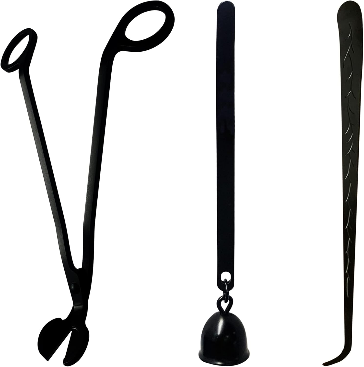 Candle Snuffer,Candle Wick Trimmer,Candle Accessory Set, 3 in 1 Stainless Steel Wick Dipper, Wick Trimmer and Candle Snuffer