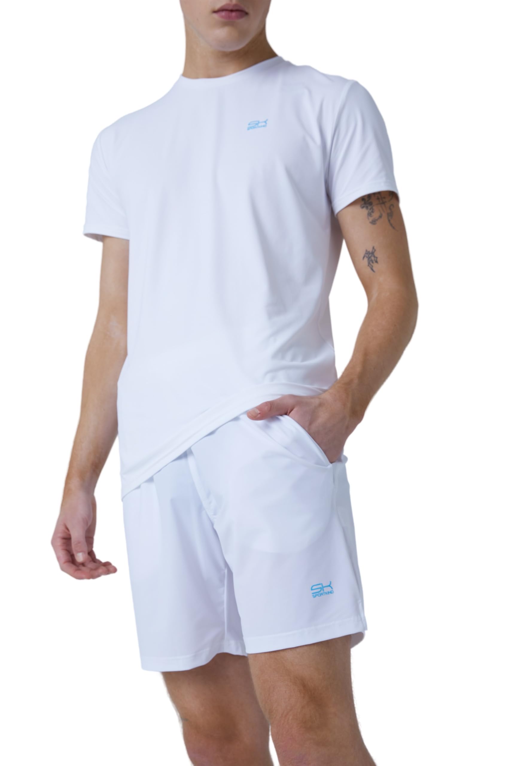 Sportkind Tennis Padel Training Shorts Regular Ultraleicht hochelastisch atmungsaktiv UV-Schutz
