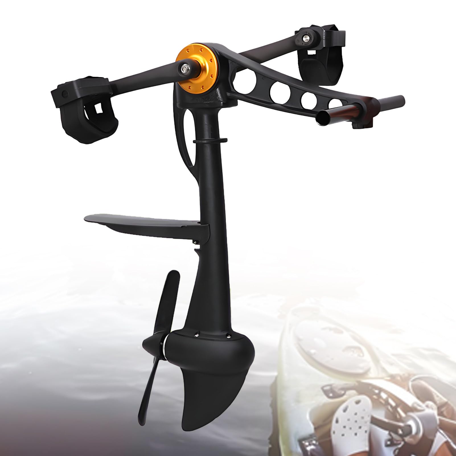 DUMIPME Kayak Pedal Drive Motor, Universal Foot Power Unit for Inflatable Fishing Boats, Pontoon Boats, Paddle Boards & Sit-On-Top Kayaks Accessories