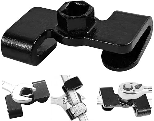 Wrench Extender Adapter for Bolt Loosening and Garage Repair, Black | Additional Leverage,Simple Connection,Useful Repair Tool,Compact Design,Compatibility Reminder,Wrench Extender Adapter