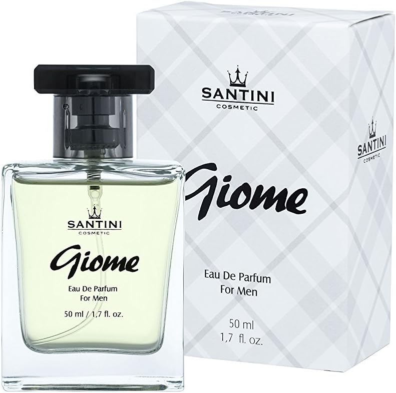 Giome Eau de Perfume By Santini Cosmetics - Sporty Men Fragrance with Fresh Citrus and Spicy Scents - 50ml