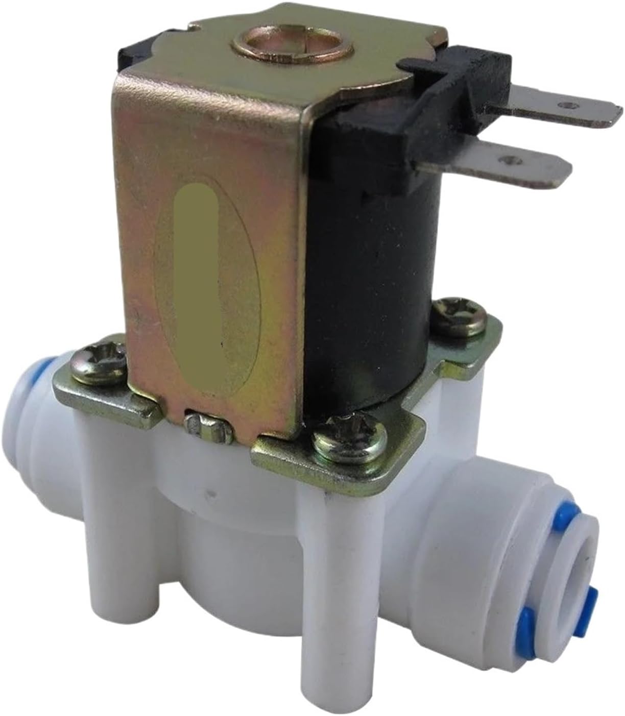 2PCS 24V 3/8" Inlet Feed Water Solenoid Valve Quick Connect for RO Reverse Osmosis Inlet Valve