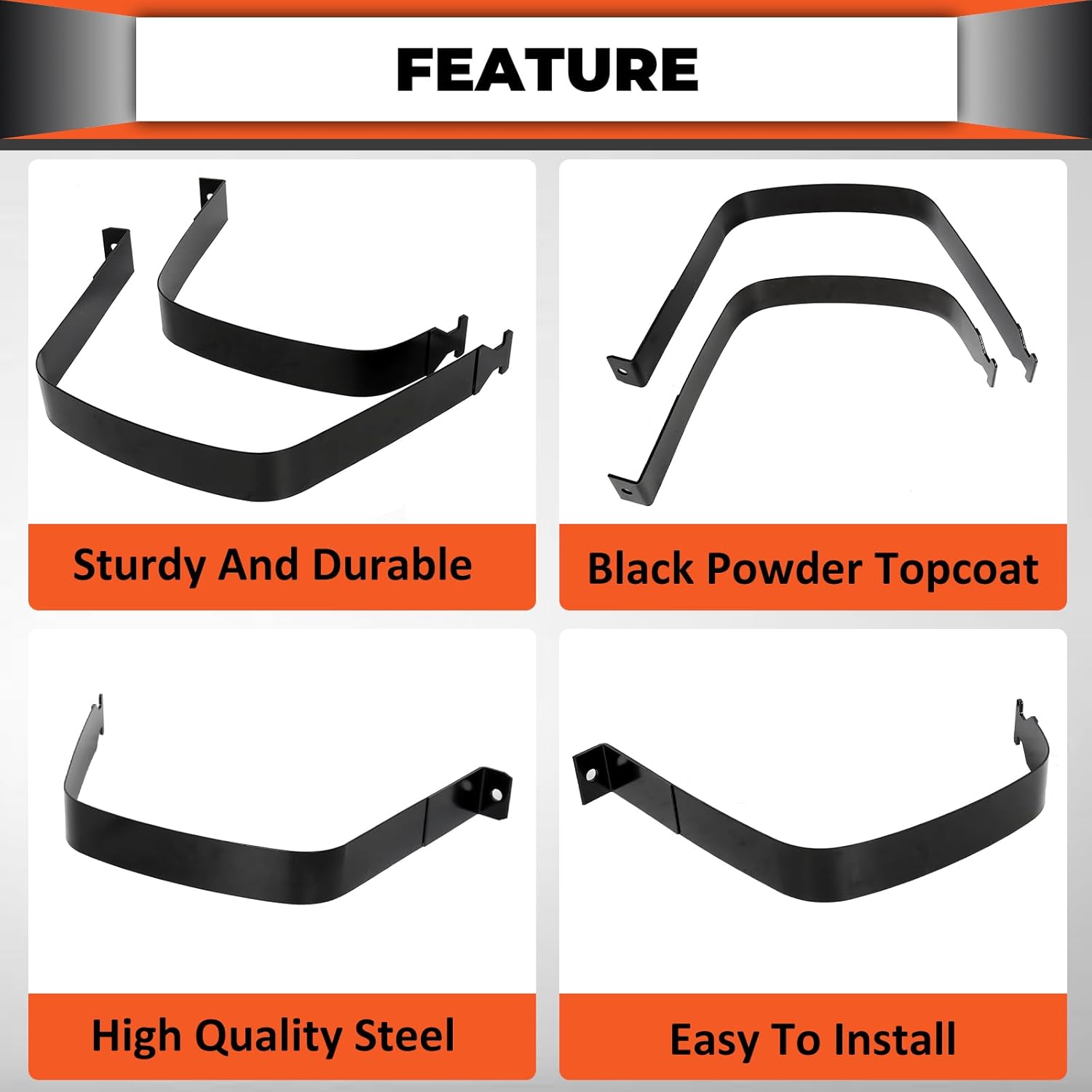 New Fuel Tank Straps 26 or 35 Gallon Pair Set for 1994-2002 Dodge Ram Pickup Truck