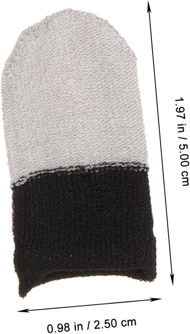 UPKOCH 25pairs Breathable Finger Sleeve Covers for Gaming Sweat and Protectors for Finger Tips for Mobile Games and Touchscreen Use
