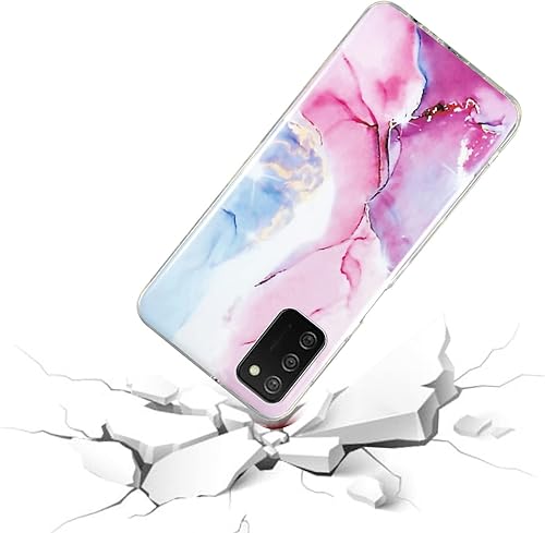 Miniatura 4 de Funda compatible con Samsung Galaxy A03s, diseño de mármol mate, delgada, elegante, suave, flexible, funda protectora de TPU con tecnología IMD con
