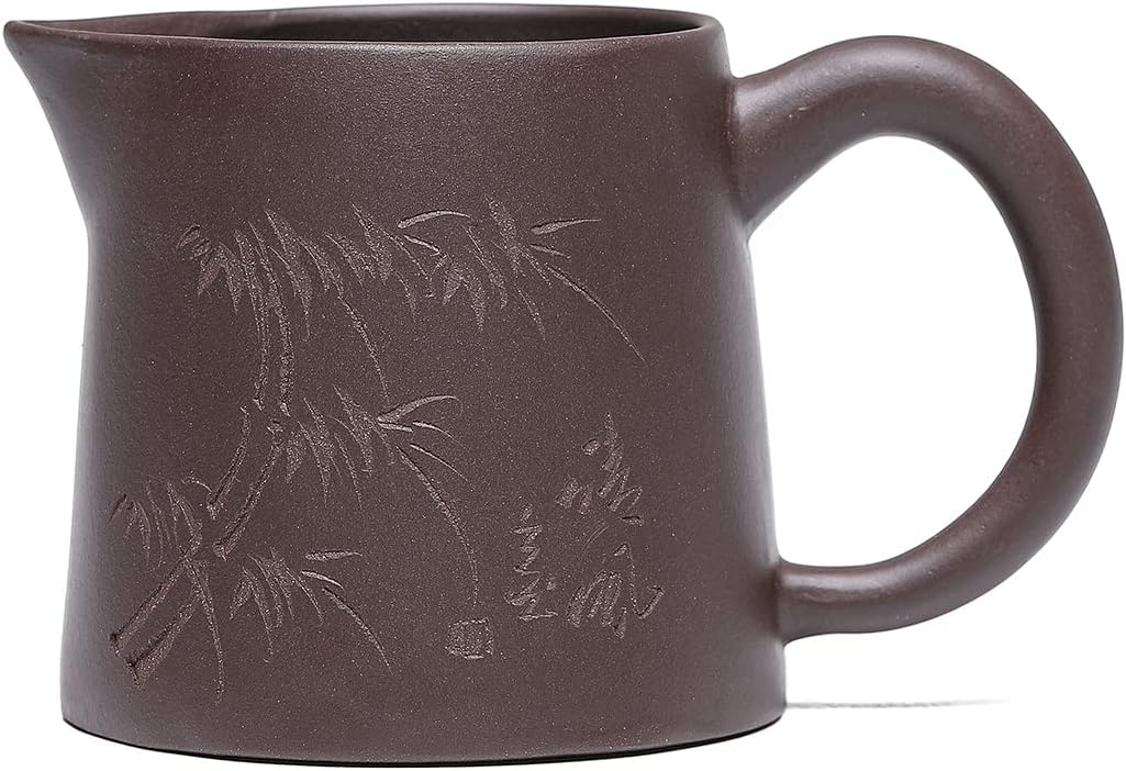 SILINE Yixing Clay Tea Sharing Cup 7.4 Oz for Infuse brewing Kungfu Tea Services -Zini Purple Clay