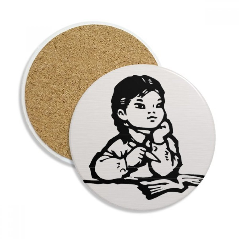 Coaster céramique anti tache humidité pierre absorbante pour tasse de boisson